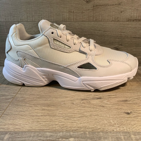 adidas falcon chalk white